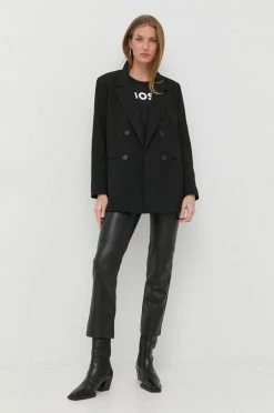 Γυναικεία Κοντομάνικο Βαμβακερό μπλουζάκι BOSS μαύρο -Boss Κατάστημα πωλήσεων unnamed file 1822