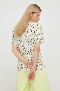 Γυναικεία Κοντομάνικο Βαμβακερό μπλουζάκι BOSS καφέ -Boss Κατάστημα πωλήσεων unnamed file 1833