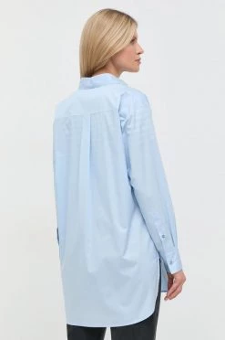 Γυναικεία Πουκάμισα Βαμβακερό πουκάμισο BOSS ανοιχτό μπλε -Boss Κατάστημα πωλήσεων unnamed file 1887