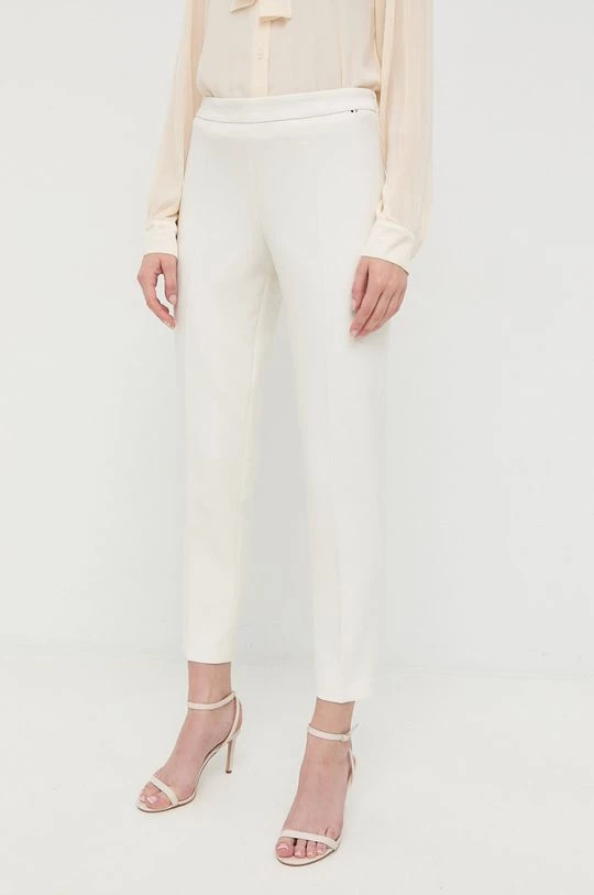 Γυναικεία Υφασμάτινα Παντελόνι BOSS άσπρο, 4 Γυναικεία Υφασμάτινα Παντελόνι BOSS άσπρο, - Image 2