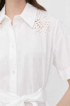 Γυναικεία Φορέματα Βαμβακερό φόρεμα BOSS άσπρο, -Boss Κατάστημα πωλήσεων unnamed file 2053