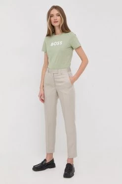 Γυναικεία Κοντομάνικο Βαμβακερό μπλουζάκι BOSS πράσινο -Boss Κατάστημα πωλήσεων unnamed file 2150