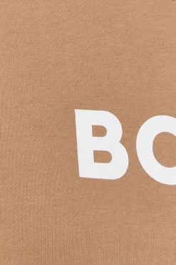 Γυναικεία Χωρίς φερμουάρ Βαμβακερή μπλούζα BOSS χρώμα: μπεζ, -Boss Κατάστημα πωλήσεων unnamed file 2163