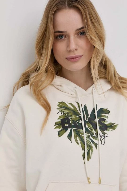 Γυναικεία Χωρίς φερμουάρ Βαμβακερή μπλούζα Boss μπεζ, 3 Γυναικεία Χωρίς φερμουάρ Βαμβακερή μπλούζα Boss μπεζ,