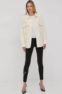 Γυναικεία Πουκάμισα Μάλλινο πουκάμισο Boss μπεζ -Boss Κατάστημα πωλήσεων unnamed file 2215