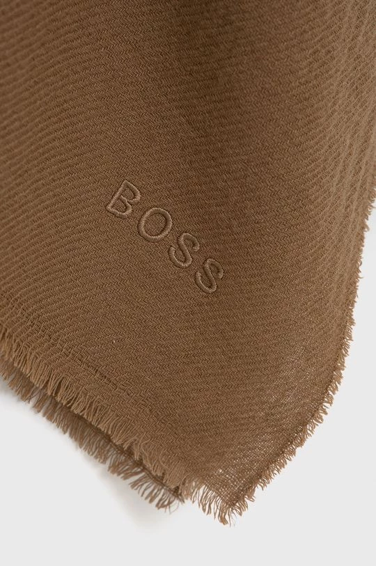 Γυναικεία Κασκόλ Μάλλινο κασκόλ Boss καφέ 4 Γυναικεία Κασκόλ Μάλλινο κασκόλ Boss καφέ - Image 2