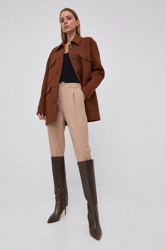 Γυναικεία Παλτά Παλτό Boss καφέ 3 Γυναικεία Παλτά Παλτό Boss καφέ