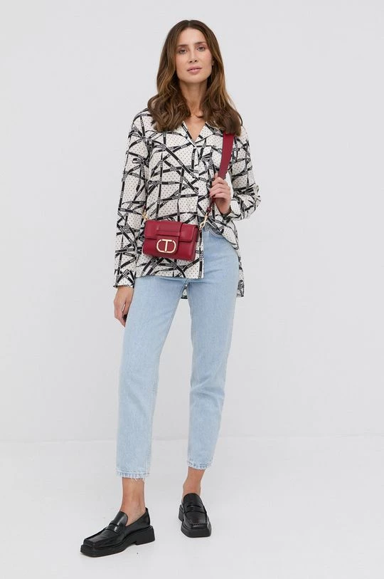 Γυναικεία Πουκάμισα Πουκάμισο Boss χρώμα: κρεμ 5 Γυναικεία Πουκάμισα Πουκάμισο Boss χρώμα: κρεμ - Image 3