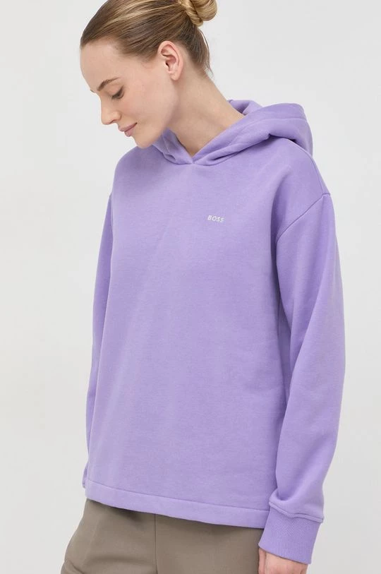 Γυναικεία Χωρίς φερμουάρ Μπλούζα BOSS μοβ, με κουκούλα 3 Γυναικεία Χωρίς φερμουάρ Μπλούζα BOSS μοβ, με κουκούλα