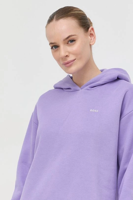 Γυναικεία Χωρίς φερμουάρ Μπλούζα BOSS μοβ, με κουκούλα 6 Γυναικεία Χωρίς φερμουάρ Μπλούζα BOSS μοβ, με κουκούλα - Image 4