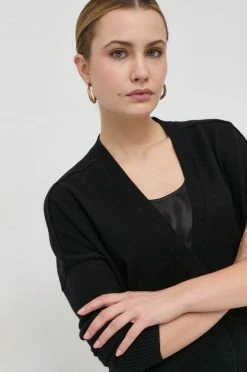 Γυναικεία Με φερμουάρ Μάλλινη ζακέτα BOSS μαύρο