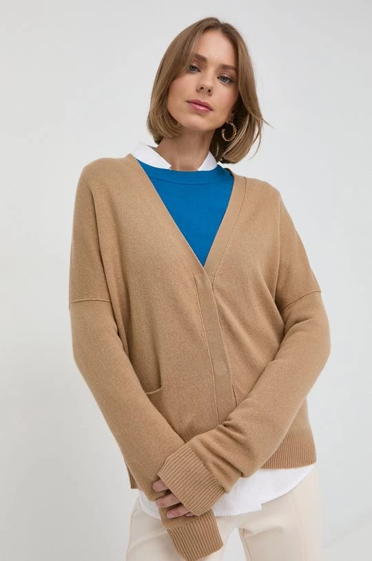 Γυναικεία Με φερμουάρ Μάλλινη ζακέτα BOSS μπεζ 3 Γυναικεία Με φερμουάρ Μάλλινη ζακέτα BOSS μπεζ