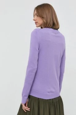 Γυναικεία Χωρίς φερμουάρ Μάλλινο πουλόβερ BOSS χρώμα: μοβ, -Boss Κατάστημα πωλήσεων unnamed file 2356