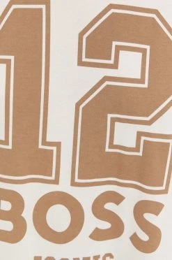 Γυναικεία Κοντομάνικο Βαμβακερό μπλουζάκι BOSS μπεζ -Boss Κατάστημα πωλήσεων unnamed file 2377