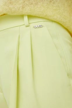 Γυναικεία Υφασμάτινα Παντελόνι BOSS κίτρινο, 9 Γυναικεία Υφασμάτινα Παντελόνι BOSS κίτρινο, -Boss Κατάστημα πωλήσεων unnamed file 2381