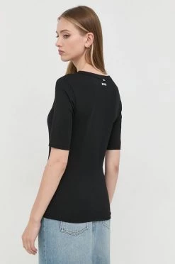 Γυναικεία Κοντομάνικο Μπλουζάκι BOSS μαύρο -Boss Κατάστημα πωλήσεων unnamed file 2436