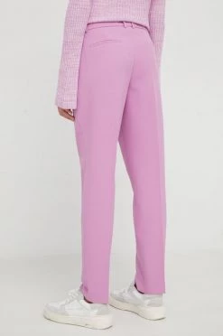 Γυναικεία Υφασμάτινα Παντελόνι BOSS μοβ, -Boss Κατάστημα πωλήσεων unnamed file 2451