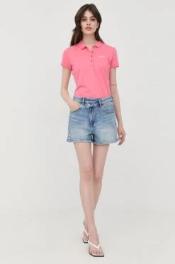 Γυναικεία Κοντομάνικο Βαμβακερό μπλουζάκι BOSS ροζ -Boss Κατάστημα πωλήσεων unnamed file 2495