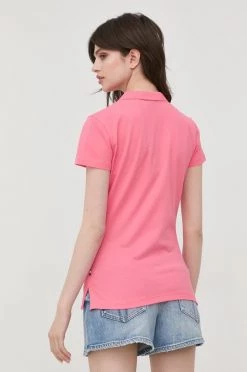 Γυναικεία Κοντομάνικο Βαμβακερό μπλουζάκι BOSS ροζ -Boss Κατάστημα πωλήσεων unnamed file 2496