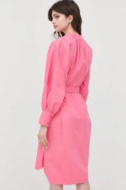 Γυναικεία Φορέματα Φόρεμα Boss ροζ, -Boss Κατάστημα πωλήσεων unnamed file 2521