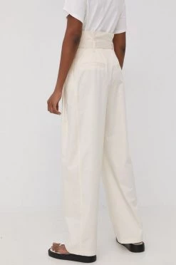 Γυναικεία Υφασμάτινα Παντελόνι BOSS χρώμα: μπεζ, -Boss Κατάστημα πωλήσεων unnamed file 2552