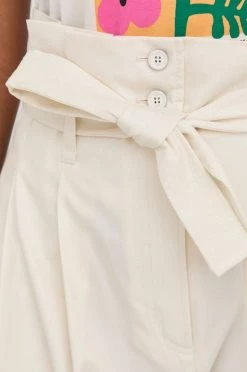 Γυναικεία Υφασμάτινα Παντελόνι BOSS χρώμα: μπεζ, -Boss Κατάστημα πωλήσεων unnamed file 2553