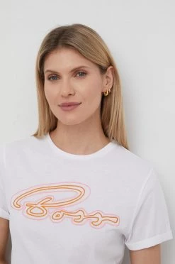 Γυναικεία Κοντομάνικο Βαμβακερό μπλουζάκι Boss άσπρο -Boss Κατάστημα πωλήσεων unnamed file 2561