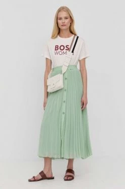 Γυναικεία Κοντομάνικο Βαμβακερό μπλουζάκι Boss άσπρο -Boss Κατάστημα πωλήσεων unnamed file 2571