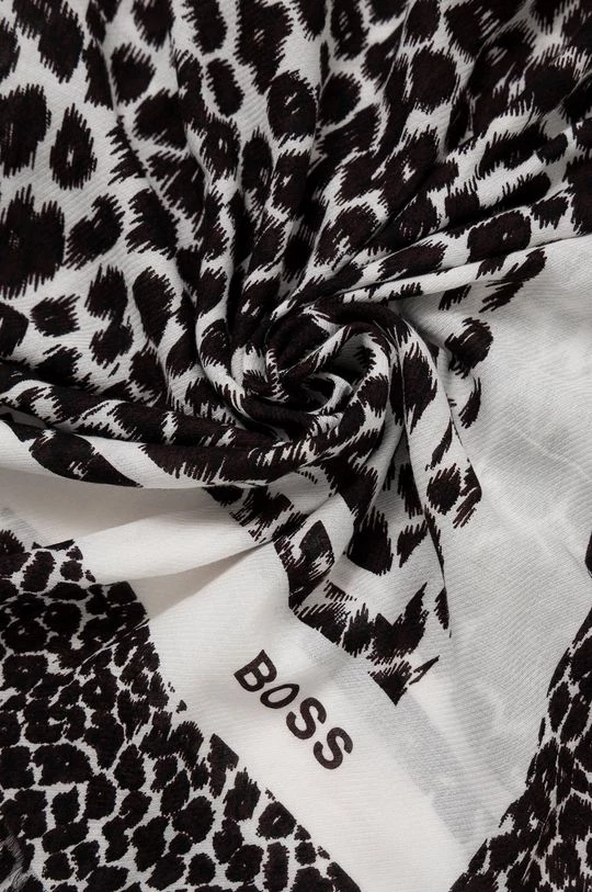 Γυναικεία Κασκόλ Μεγάλο κασκόλ Boss χρώμα: μαύρο 4 Γυναικεία Κασκόλ Μεγάλο κασκόλ Boss χρώμα: μαύρο - Image 2