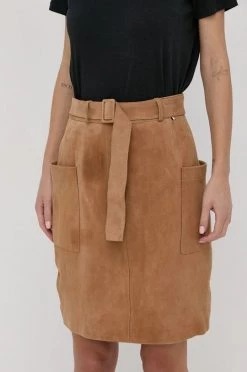 Γυναικεία Φούστες Δερμάτινη φούστα BOSS μπεζ, -Boss Κατάστημα πωλήσεων unnamed file 2589