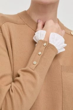 Γυναικεία Χωρίς φερμουάρ Βαμβακερό πουλόβερ BOSS χρώμα: μπεζ, 13 Γυναικεία Χωρίς φερμουάρ Βαμβακερό πουλόβερ BOSS χρώμα: μπεζ, -Boss Κατάστημα πωλήσεων unnamed file 259