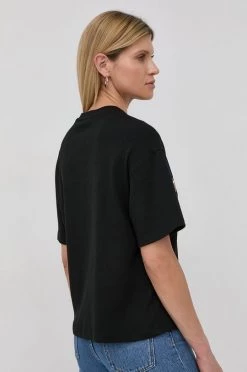 Γυναικεία Κοντομάνικο Βαμβακερό μπλουζάκι Boss μαύρο -Boss Κατάστημα πωλήσεων unnamed file 2632