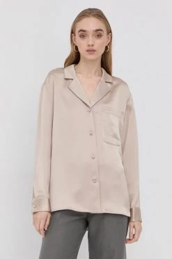 Γυναικεία Πουκάμισα Πουκάμισο Boss χρώμα: μπεζ -Boss Κατάστημα πωλήσεων unnamed file 2642