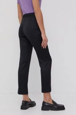 Γυναικεία Υφασμάτινα Παντελόνι από μείγμα μαλλιού Boss χρώμα: μαύρο -Boss Κατάστημα πωλήσεων unnamed file 2648