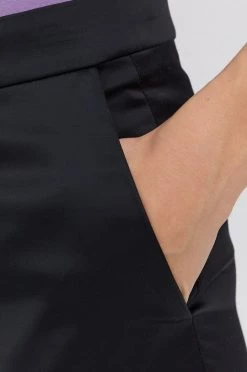 Γυναικεία Υφασμάτινα Παντελόνι από μείγμα μαλλιού Boss χρώμα: μαύρο -Boss Κατάστημα πωλήσεων unnamed file 2649