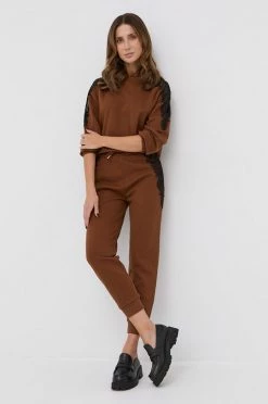 Γυναικεία Χωρίς φερμουάρ Μπλούζα Boss χρώμα: καφέ -Boss Κατάστημα πωλήσεων unnamed file 2651