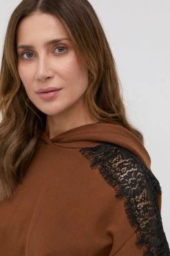 Γυναικεία Χωρίς φερμουάρ Μπλούζα Boss χρώμα: καφέ -Boss Κατάστημα πωλήσεων unnamed file 2653