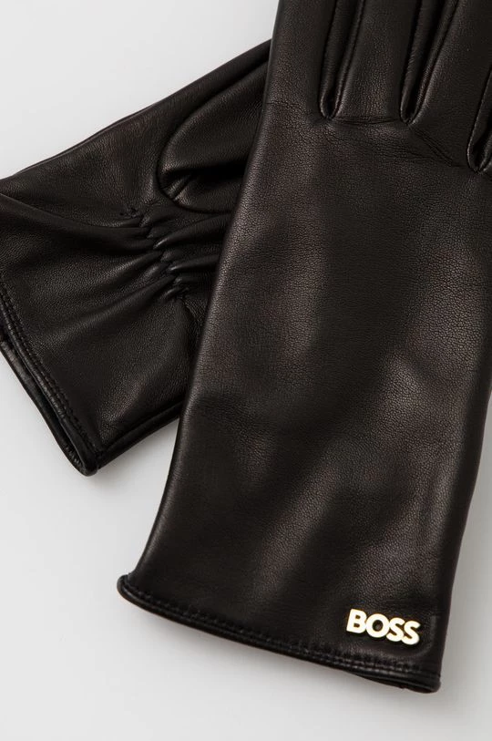Γυναικεία Γάντια Δερμάτινα γάντια BOSS μαύρο 4 Γυναικεία Γάντια Δερμάτινα γάντια BOSS μαύρο - Image 2