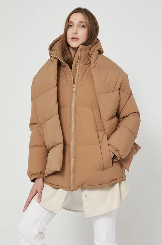 Γυναικεία Κοντά μπουφάν Μπουφάν με επένδυση από πούπουλα Boss χρώμα: μπεζ 3 Γυναικεία Κοντά μπουφάν Μπουφάν με επένδυση από πούπουλα Boss χρώμα: μπεζ