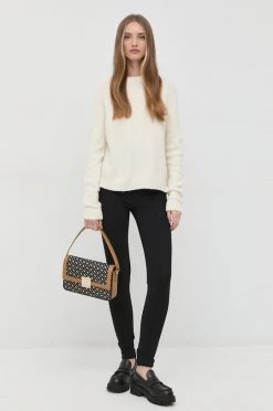 Γυναικεία Χωρίς φερμουάρ Πουλόβερ με προσθήκη μαλλιού BOSS χρώμα: μπεζ, -Boss Κατάστημα πωλήσεων unnamed file 2709