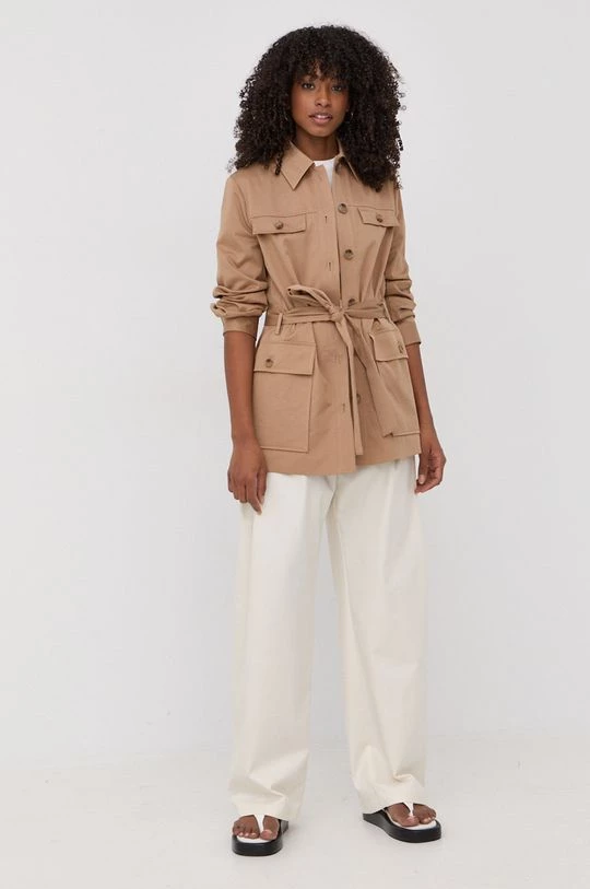 Γυναικεία Κοντά μπουφάν Μπουφάν BOSS χρώμα: μπεζ, 6 Γυναικεία Κοντά μπουφάν Μπουφάν BOSS χρώμα: μπεζ, - Image 4