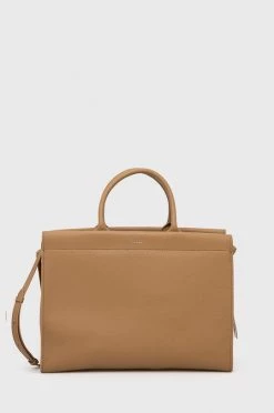 Γυναικεία Τσάντες Shopper και Tote Δερμάτινη τσάντα BOSS μπεζ