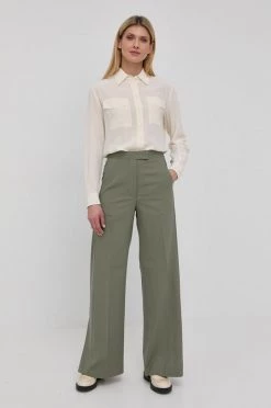 Γυναικεία Πουκάμισα Μεταξωτό πουκάμισο BOSS χρώμα: μπεζ, -Boss Κατάστημα πωλήσεων unnamed file 2817