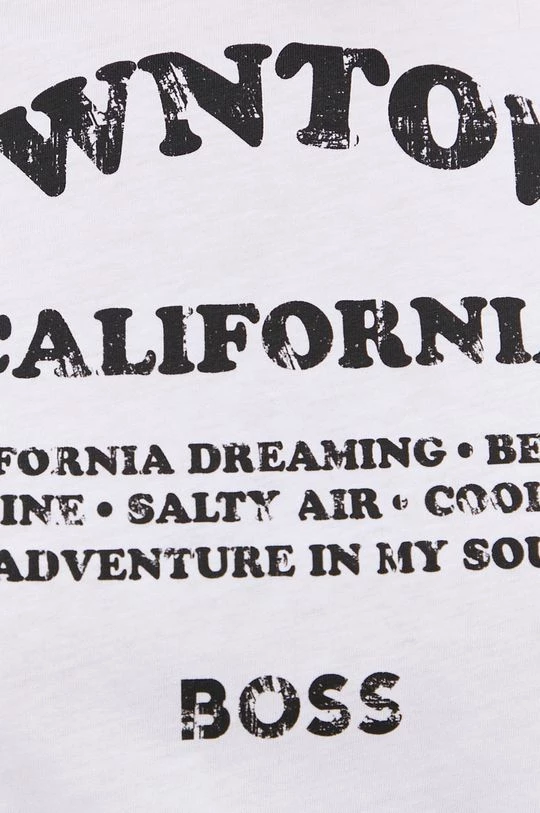 Γυναικεία Κοντομάνικο Βαμβακερό μπλουζάκι Boss άσπρο 7 Γυναικεία Κοντομάνικο Βαμβακερό μπλουζάκι Boss άσπρο - Image 5