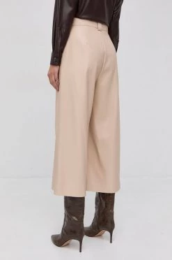 Γυναικεία Υφασμάτινα Παντελόνι Boss χρώμα: μπεζ -Boss Κατάστημα πωλήσεων unnamed file 2848