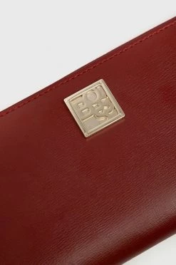 Γυναικεία Πορτοφόλια Δερμάτινο πορτοφόλι BOSS χρώμα: κόκκινο -Boss Κατάστημα πωλήσεων unnamed file 285