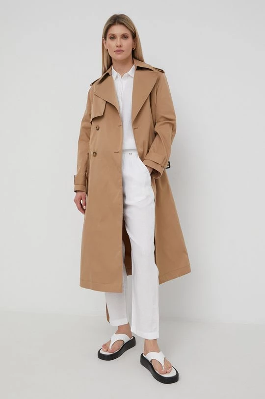 Γυναικεία Παλτά Καμπαρντίνα BOSS χρώμα: μπεζ, 3 Γυναικεία Παλτά Καμπαρντίνα BOSS χρώμα: μπεζ,