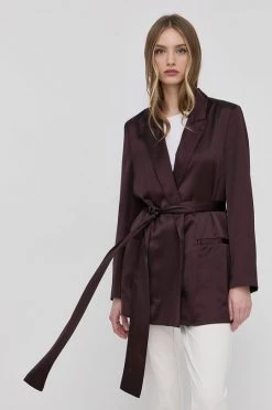 Γυναικεία Σακάκια Μπλέιζερ με μίγμα μαλλιού Boss κόκκινο,