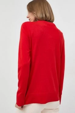 Γυναικεία Χωρίς φερμουάρ Ένα πουλόβερ σε μείγμα μεταξιού BOSS χρώμα: κόκκινο, -Boss Κατάστημα πωλήσεων unnamed file 304