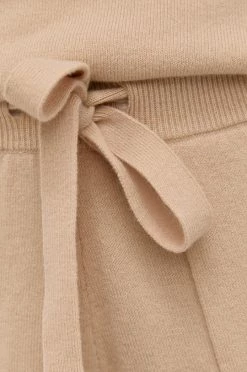 Γυναικεία Παντελόνια φόρμας Μάλλινα παντελόνια Boss χρώμα: μπεζ -Boss Κατάστημα πωλήσεων unnamed file 3046